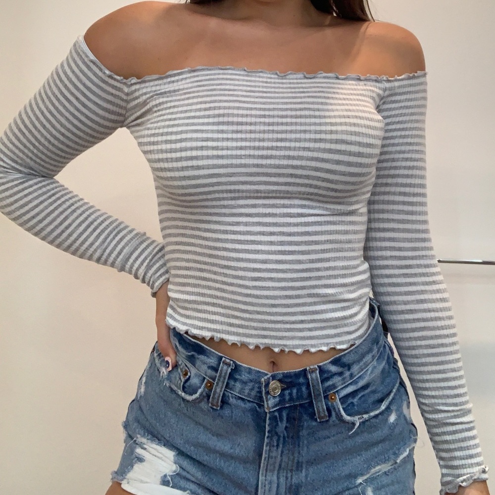 PacSun Off the Shoulder Crop Top